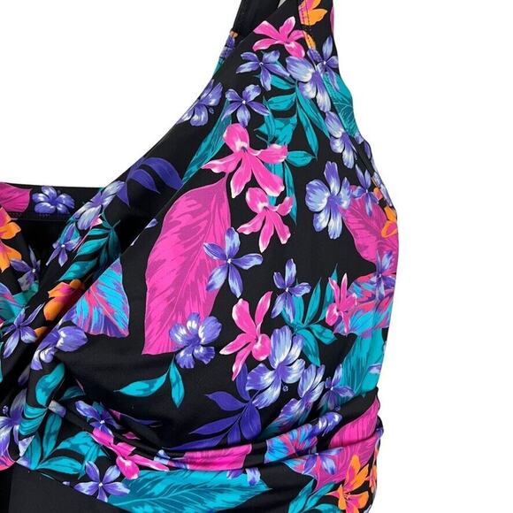 Swimsuits For All Swim Suits Top Tankini Modest Floral Swimwear sz 44DDD - Picture 6 of 16